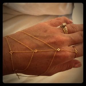 Gorjana ring to bracelet hand web